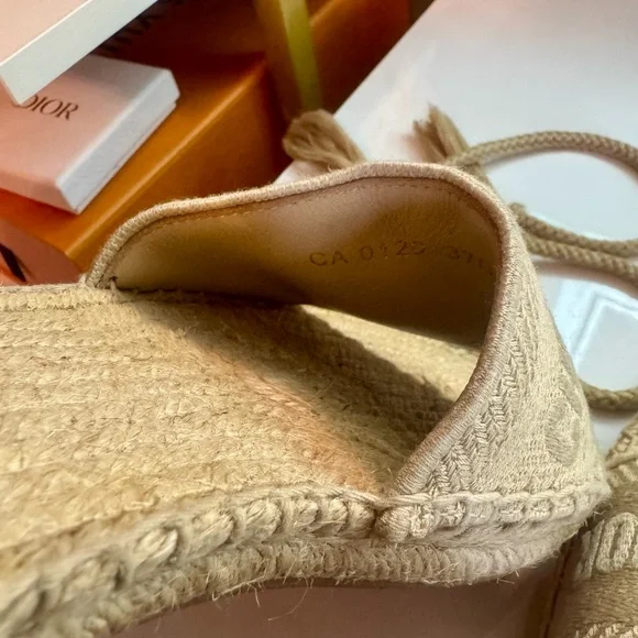 ✨ Authentic Christian Dior Espadrille Sandals ✨ - Picture 4 of 5